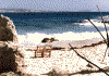 Chairs on a beach, not an uncommon sight in days gone by. Now sunbeds are readily available for a small fee of course..