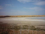 The salt lake near Larnaca in Cyprus